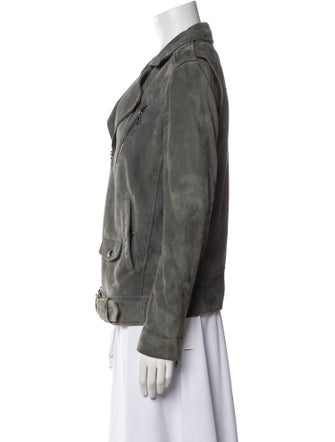 Theory Suede Biker Jacket