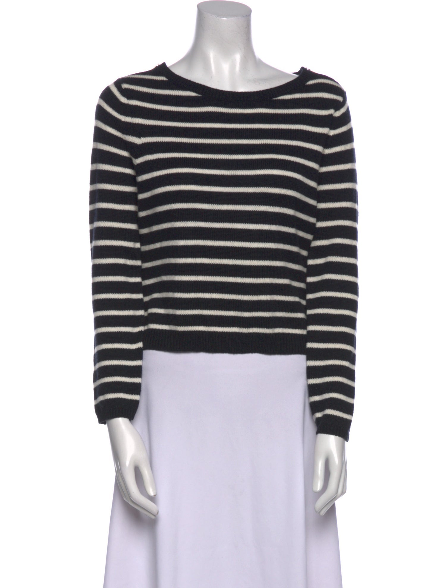 Theory Striped Bateau Neckline Sweater