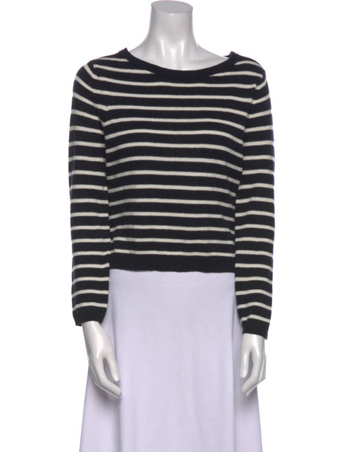Theory Striped Bateau Neckline Sweater