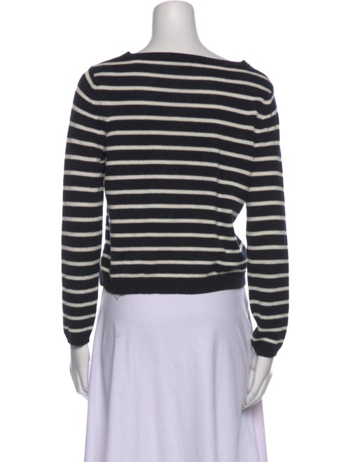 Theory Striped Bateau Neckline Sweater