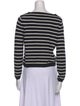 Theory Striped Bateau Neckline Sweater