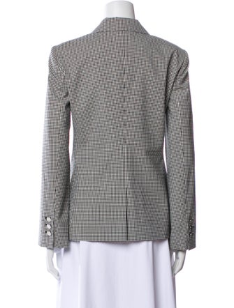 Theory Virgin Wool Plaid Print Blazer