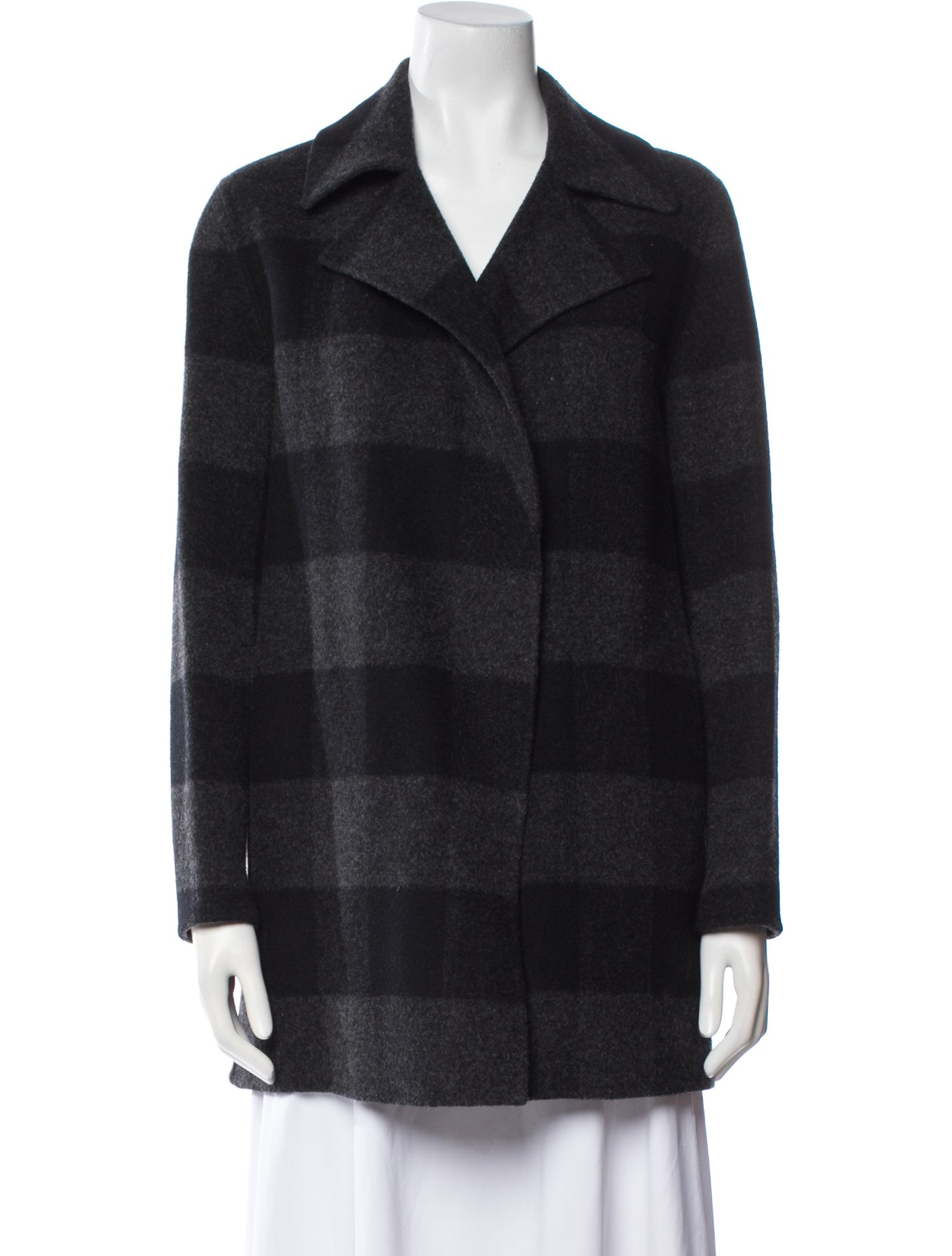 Theory Wool Plaid Print Jacket