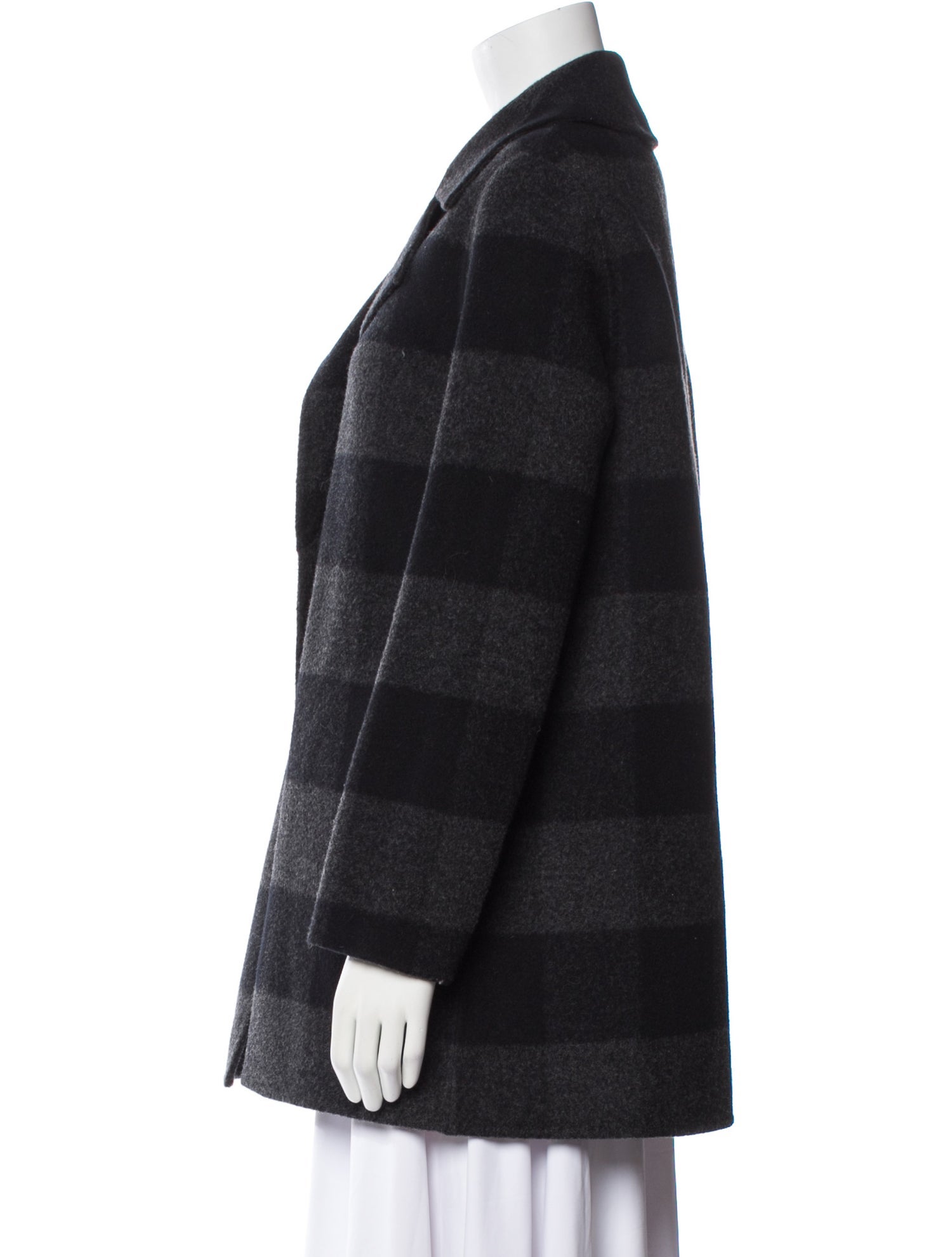 Theory Wool Plaid Print Jacket
