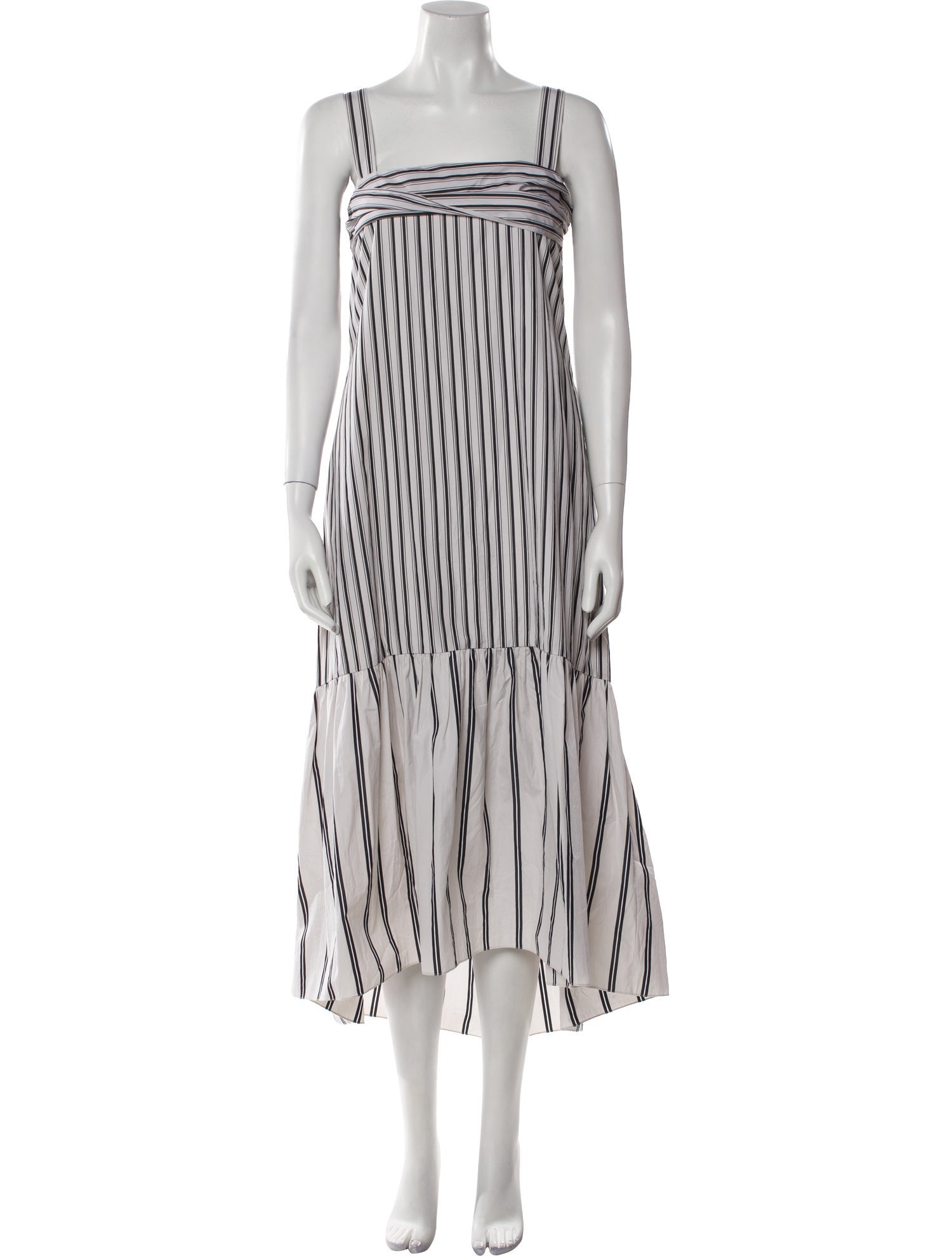 Theory Striped Long Dress