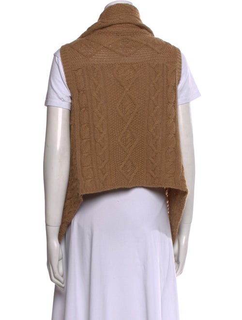 Theory Camel Hair Open Front Sweater