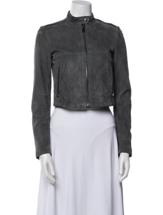 Theory Lamb Leather Biker Jacket