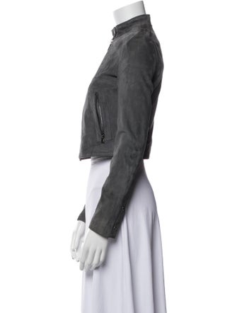 Theory Lamb Leather Biker Jacket