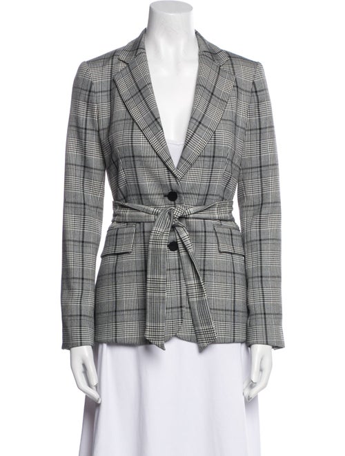Theory Plaid Print Blazer