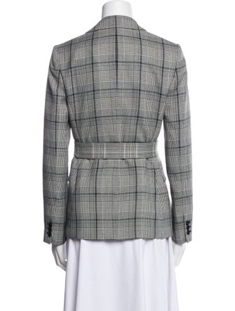 Theory Plaid Print Blazer