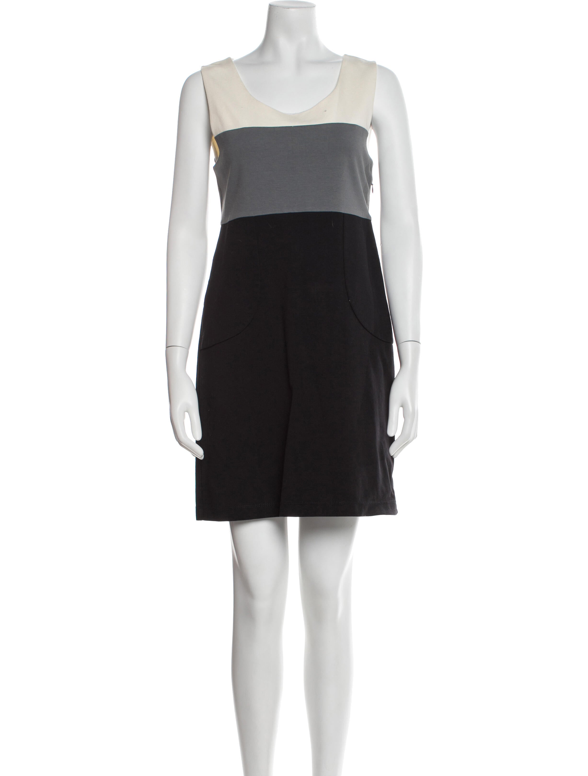 Theory Scoop Neck Mini Dress