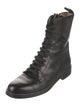 Theory Leather Combat Boots