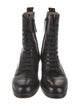 Theory Leather Combat Boots