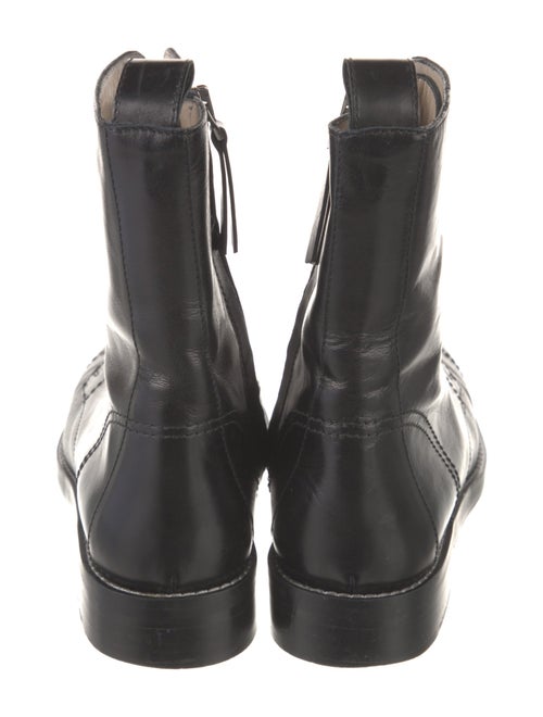 Theory Leather Combat Boots