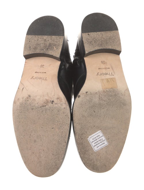 Theory Leather Combat Boots