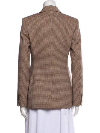 Theory Virgin Wool Plaid Print Blazer