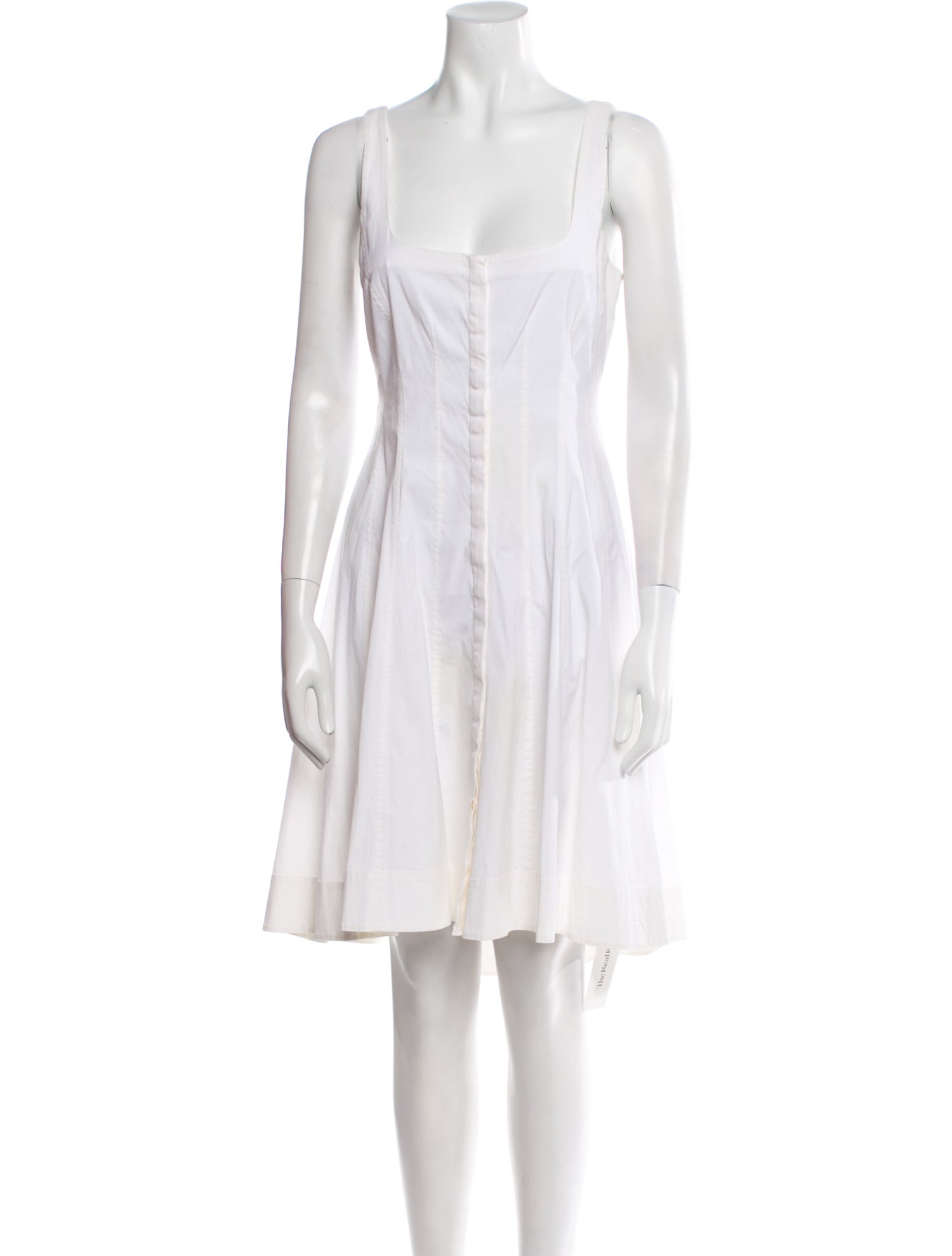 Theory Square Neckline Knee-Length Dress