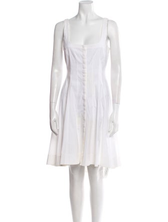 Theory Square Neckline Knee-Length Dress