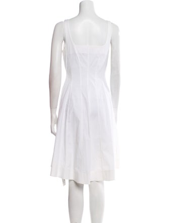 Theory Square Neckline Knee-Length Dress