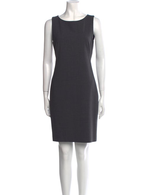 Theory Bateau Neckline Mini Dress