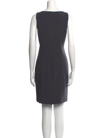 Theory Bateau Neckline Mini Dress