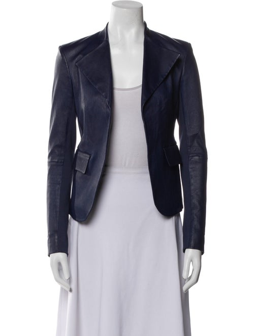 Theory Lamb Leather Blazer