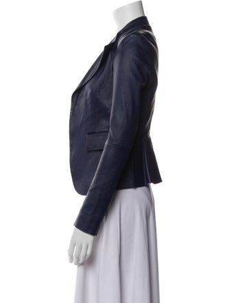 Theory Lamb Leather Blazer