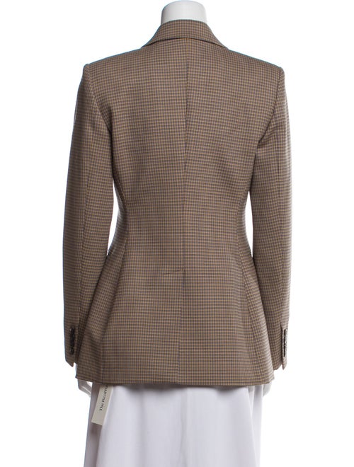 Theory Virgin Wool Plaid Print Blazer