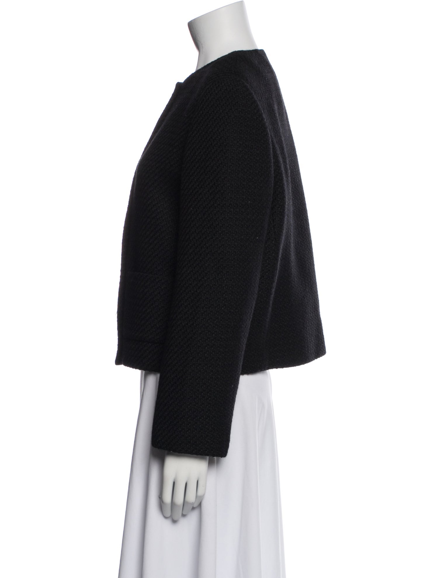 Theory Wool Tweed Pattern Evening Jacket