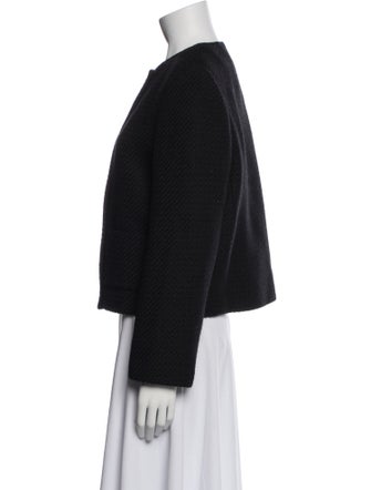 Theory Wool Tweed Pattern Evening Jacket