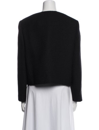 Theory Wool Tweed Pattern Evening Jacket