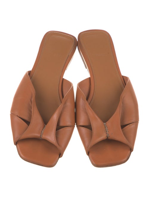 Theory Leather Slides