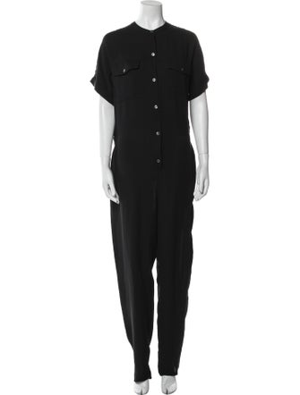 Theory Silk Crew Neck Jumpsuit