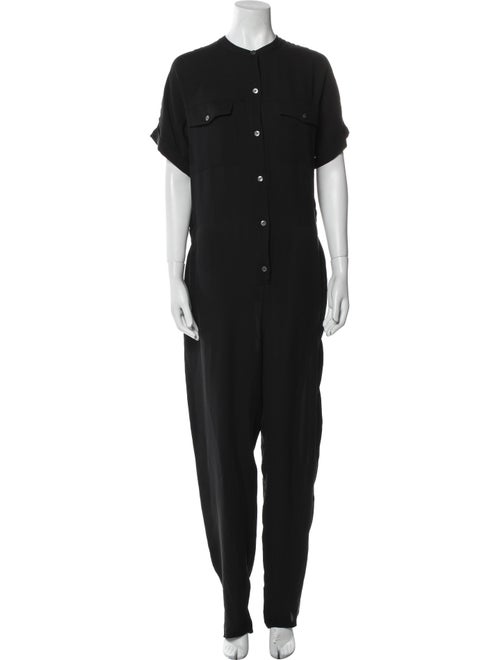 Theory Silk Crew Neck Jumpsuit