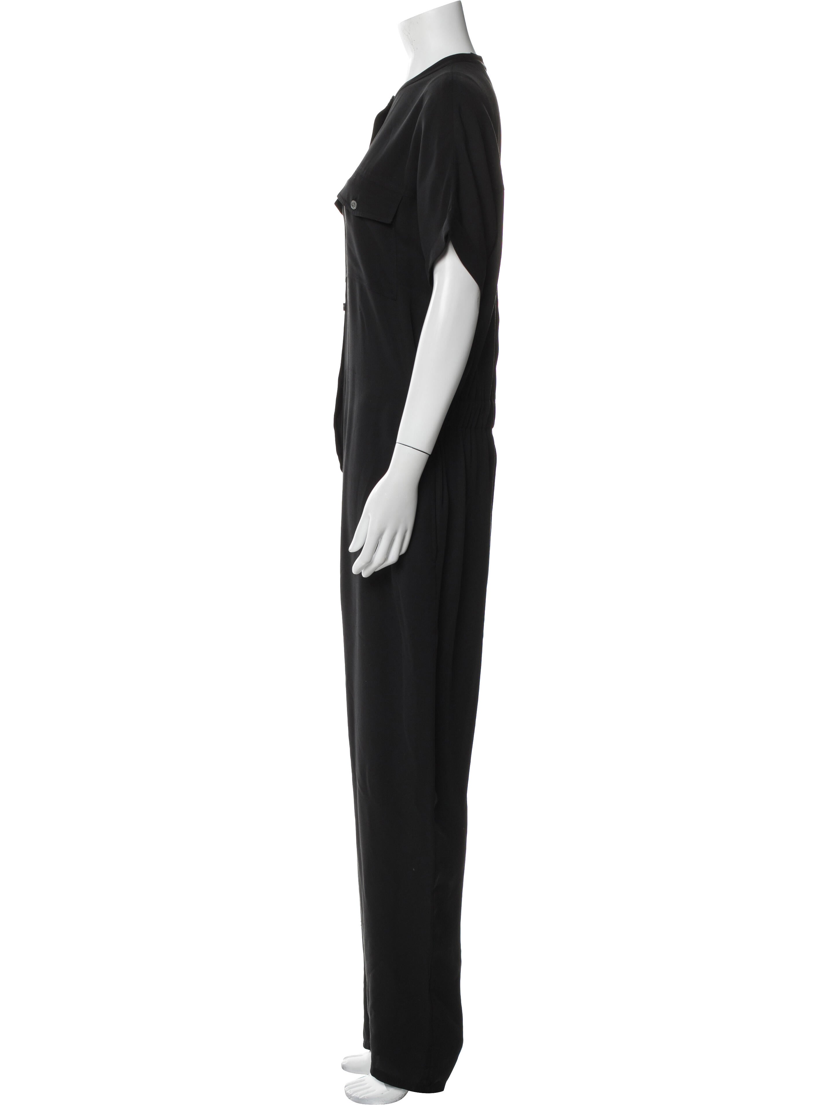 Theory Silk Crew Neck Jumpsuit
