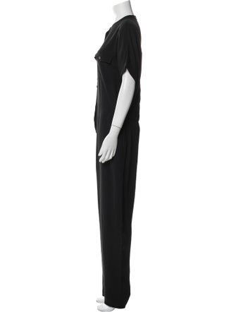 Theory Silk Crew Neck Jumpsuit