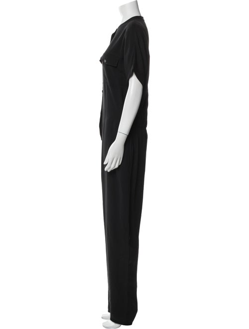 Theory Silk Crew Neck Jumpsuit