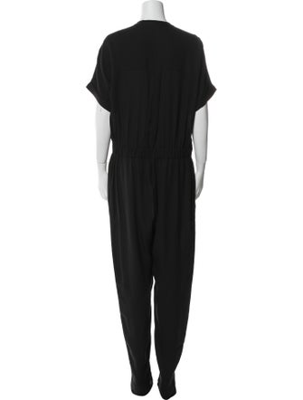Theory Silk Crew Neck Jumpsuit