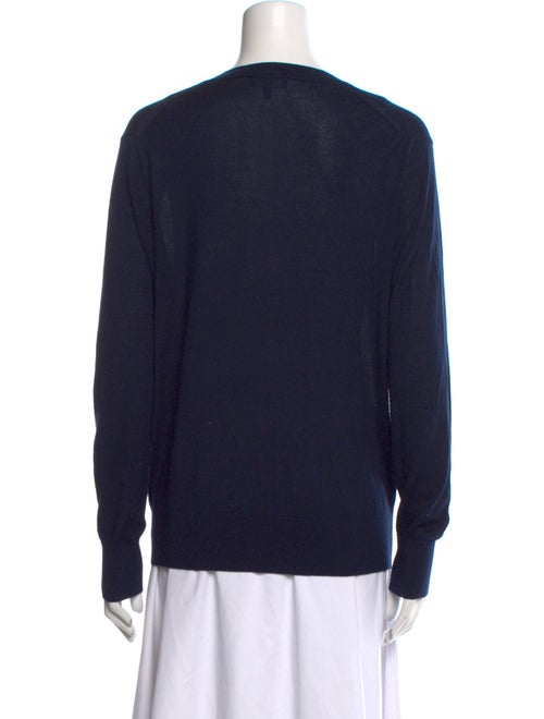 Theory Graphic Print Scoop Neck Sweater