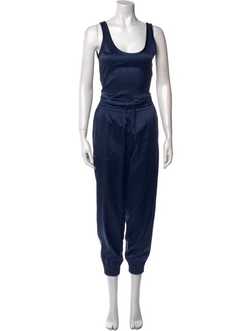 Theory Silk Scoop Neck Jumpsuit