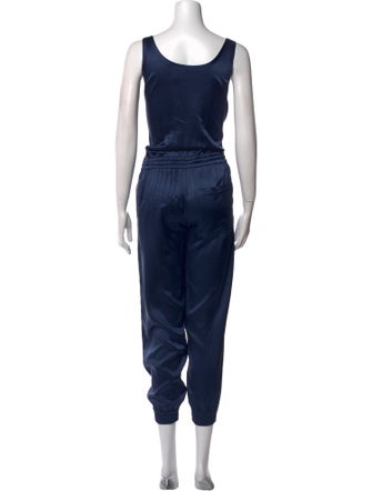 Theory Silk Scoop Neck Jumpsuit