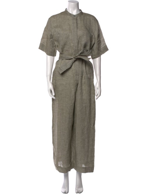 Theory Hemp Mock Neck Jumpsuit