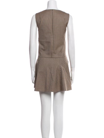 Theory Plaid Print Skirt Set