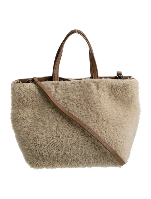Theory Shearling Shoulder Bag