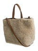 Theory Shearling Shoulder Bag