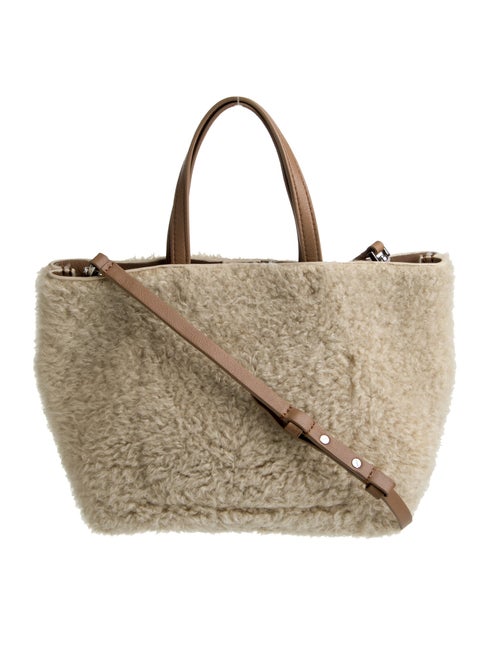 Theory Shearling Shoulder Bag