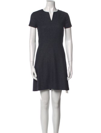 Theory V-Neck Mini Dress