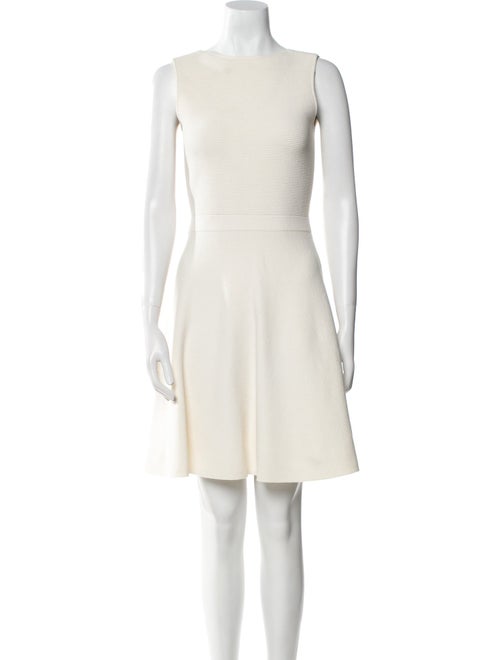 Theory Bateau Neckline Mini Dress