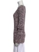 Theory Tweed Pattern Scoop Neck Sweater