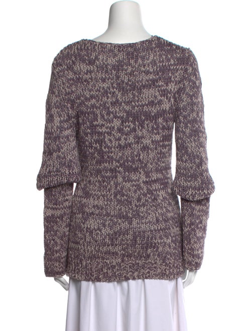 Theory Tweed Pattern Scoop Neck Sweater